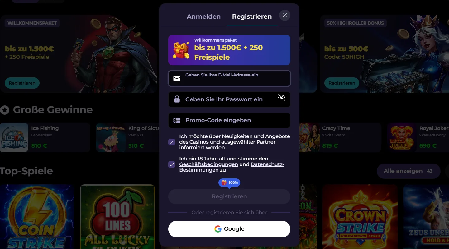highflybet casino registrieren