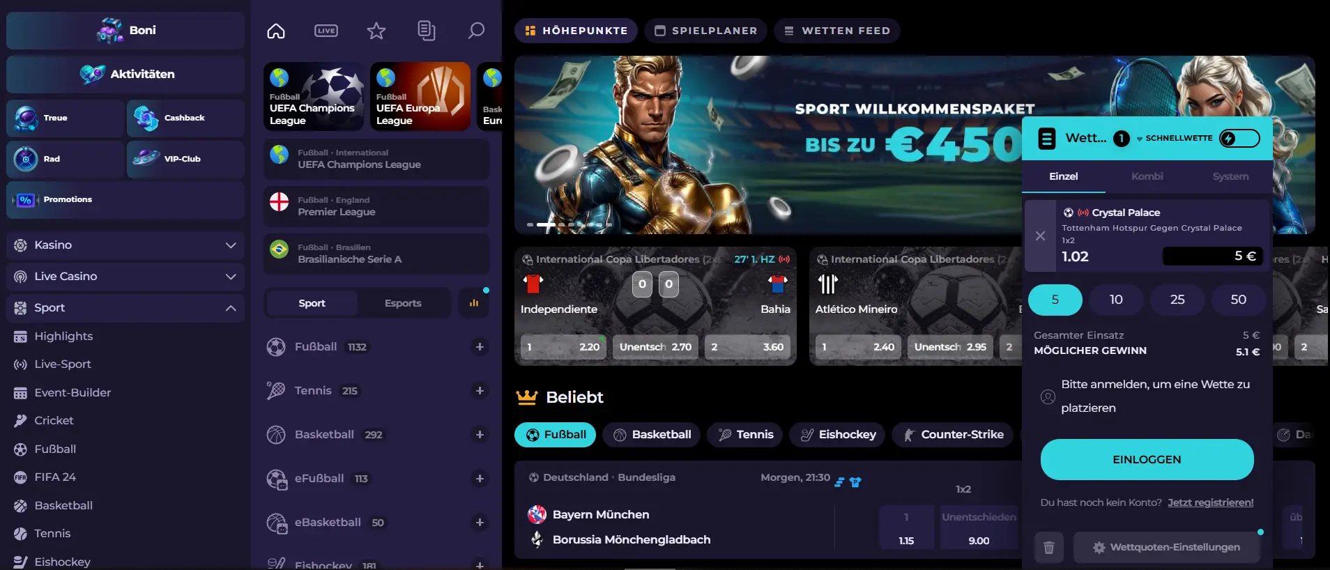 highflybet casino sport